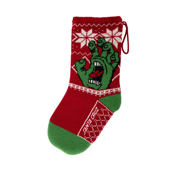 Santa Cruz Stocking / Screaming Red/Green OS Unisex